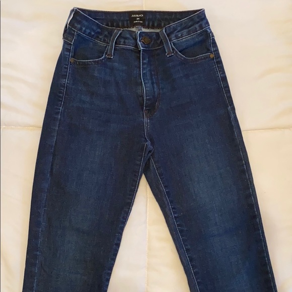 High waisted dark wash skinny jeans - Picture 3 of 4